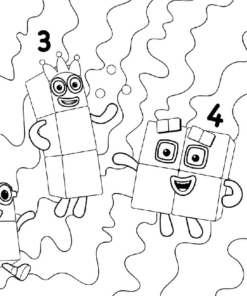 Numberblocks Coloring Pages Printable for Free Download