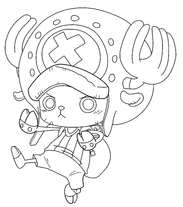 Tony Tony Chopper Coloring Pages Printable for Free Download