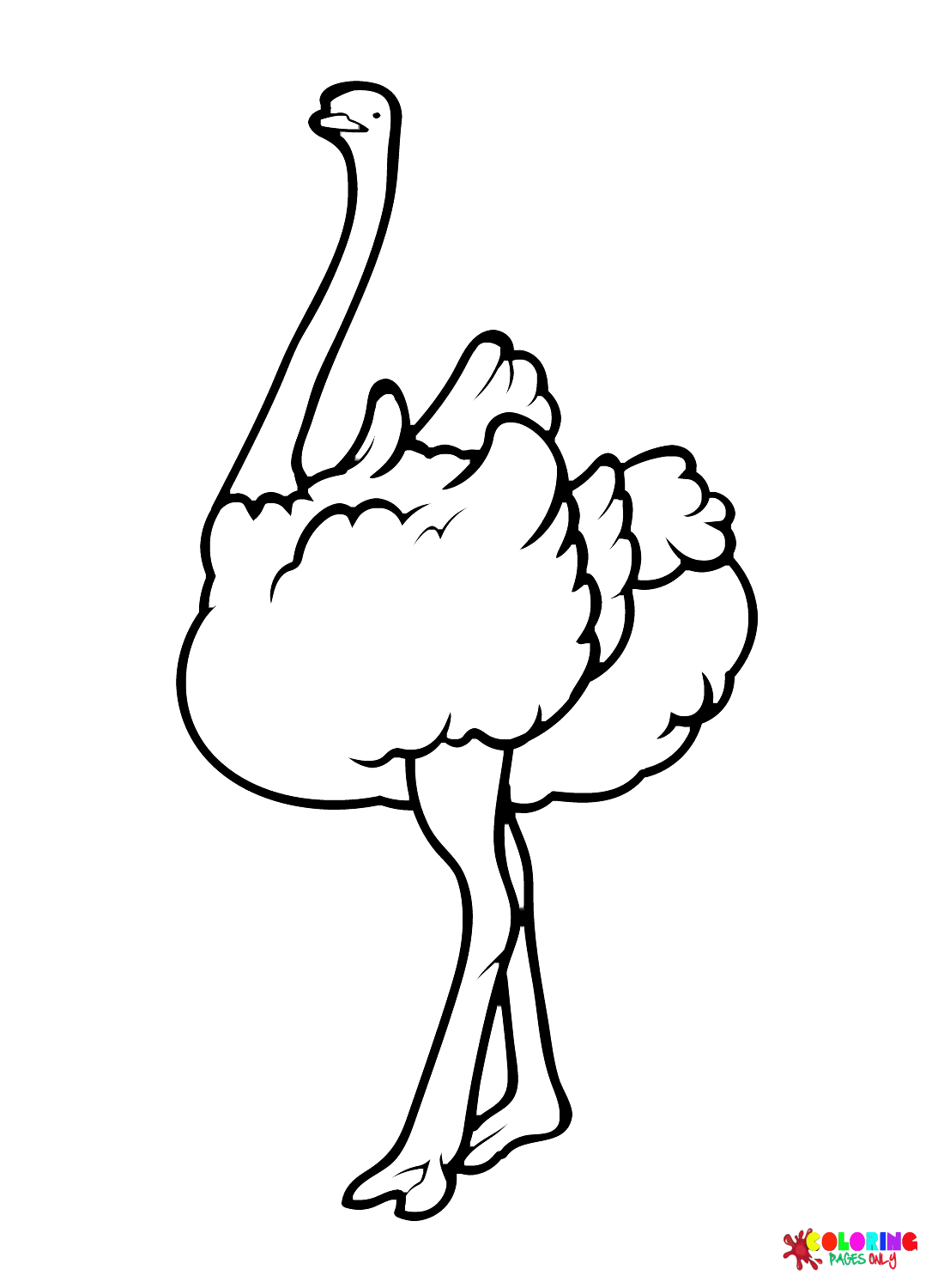 Ostrich Coloring Pages Printable for Free Download