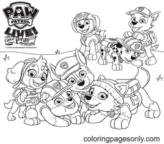 Paw Patrol Coloring Pages Printable for Free Download