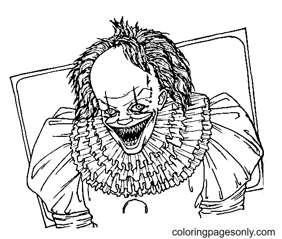 Desenhos de Pennywise para Colorir e Imprimir - Pintar Grátis Online