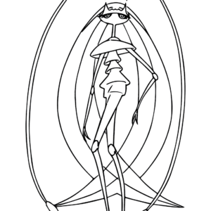 Pokemon Ultra Beast Pheromosa Coloring Pages - 2 Free Coloring