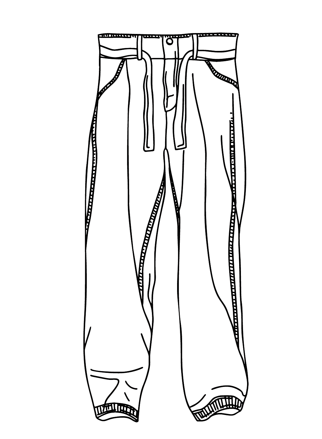 Pants Coloring Pages Printable for Free Download