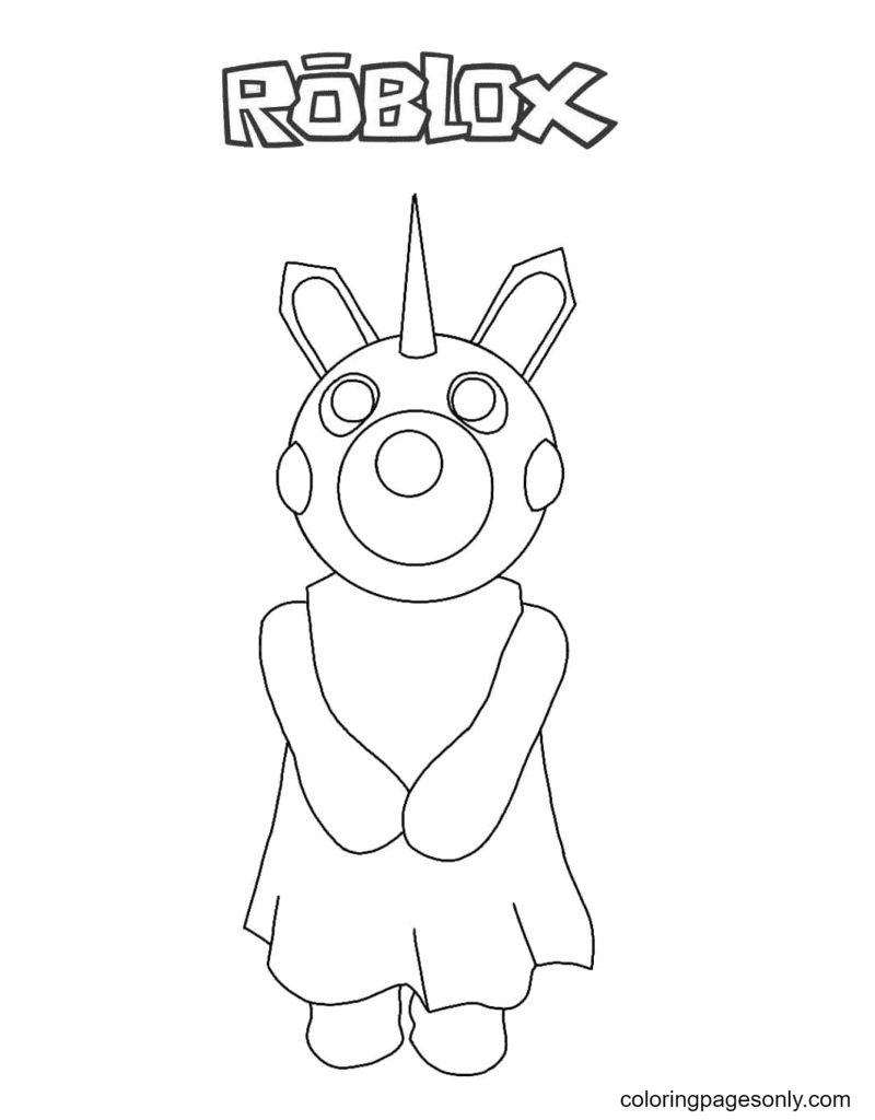 Coloring Pages Roblox. Piggy, Adopt Me and others. Print for free