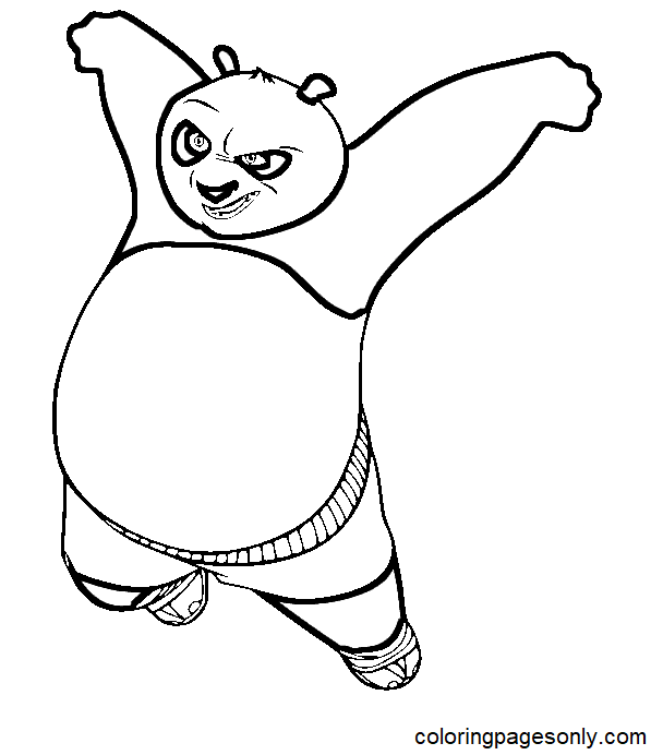 Coloring page - Kung Fu Panda