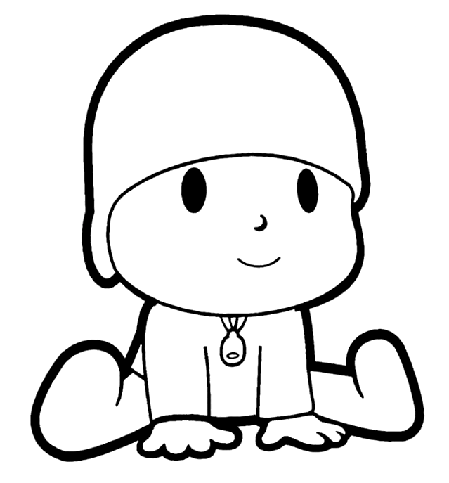 Pocoyo coloring picture