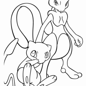 Mew Pokemon Coloring Pages 2019, Educative Printable