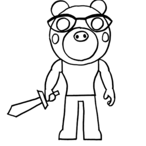 Coloring Pages Roblox. Piggy, Adopt Me and others. Print for free