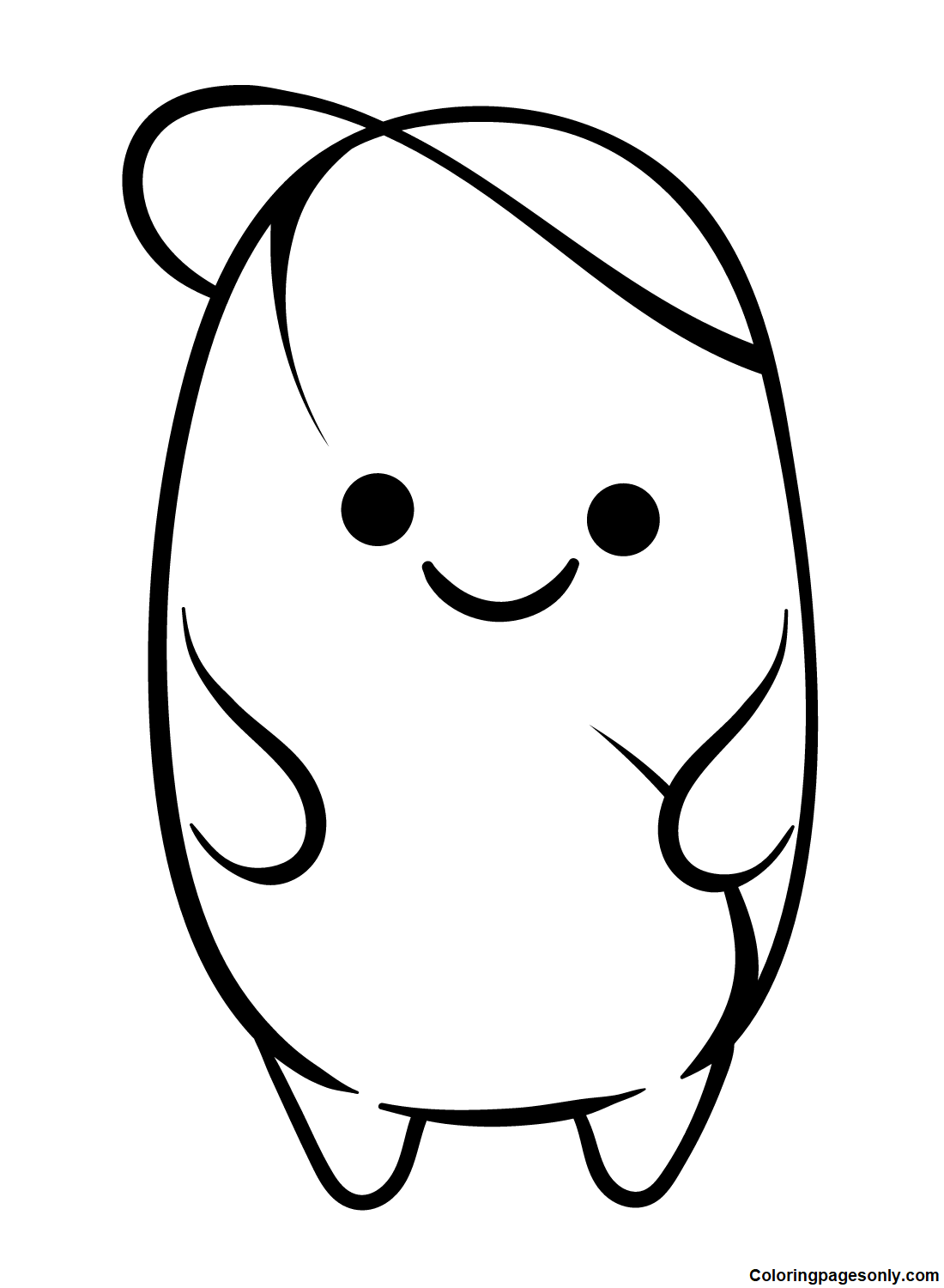 Potato Coloring Pages Printable for Free Download