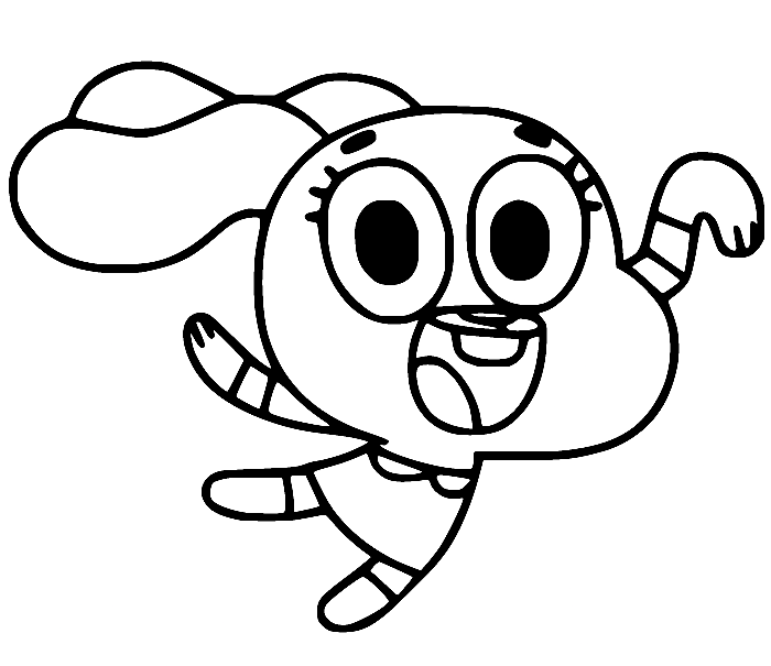 The Amazing World of Gumball Coloring Pages Printable for Free Download