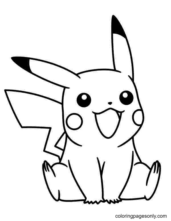 Free Printable Pikachu Coloring Pages For Kids