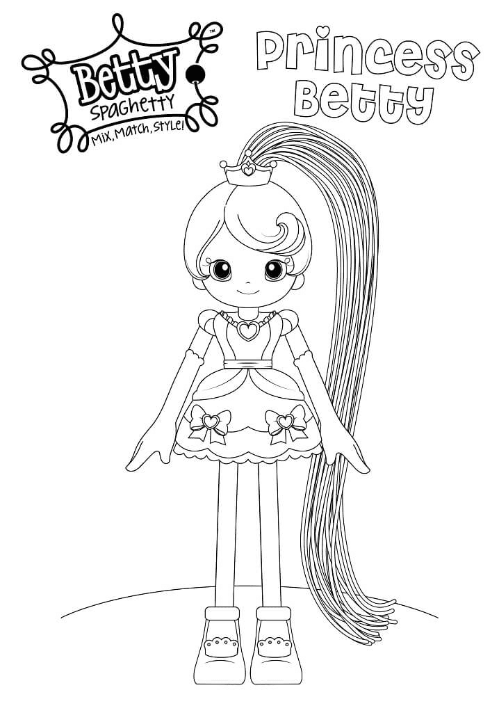 Betty Spaghetty Coloring Pages Printable for Free Download