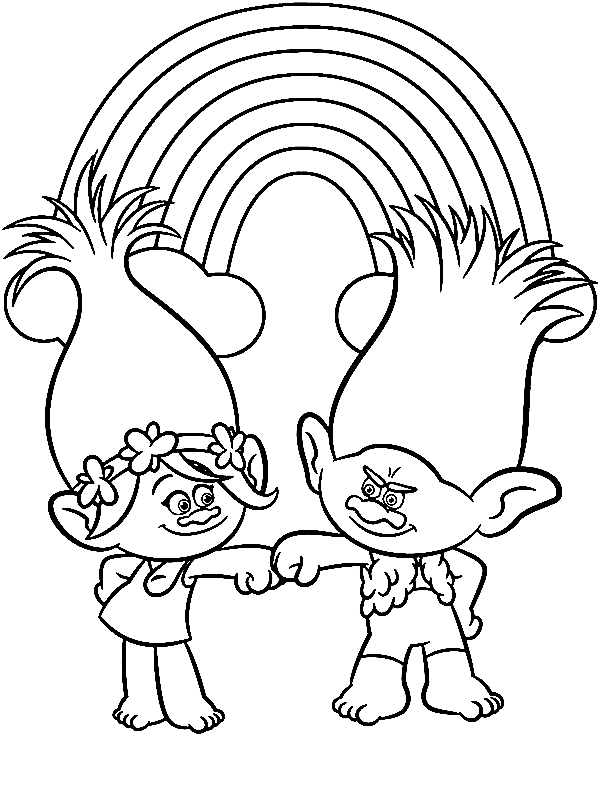 Free Printable Trolls 2 Guy Diamond Coloring Page  Poppy coloring page,  Cartoon coloring pages, Coloring pages