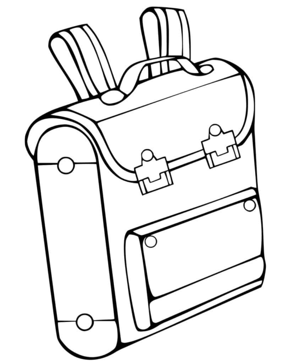 Backpack Coloring Pages Printable for Free Download