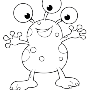 Alien Human Coloring Pages  Monster coloring pages, Space coloring pages,  Toy story coloring pages