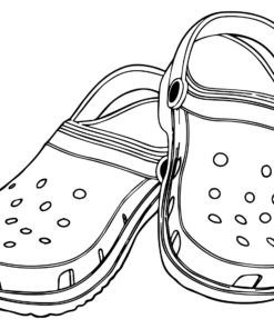 Crocs Coloring Pages Printable for Free Download