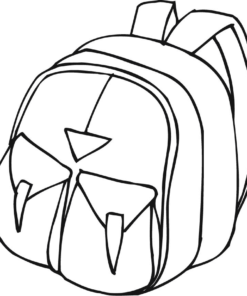 17+ Coloring Pages Backpack