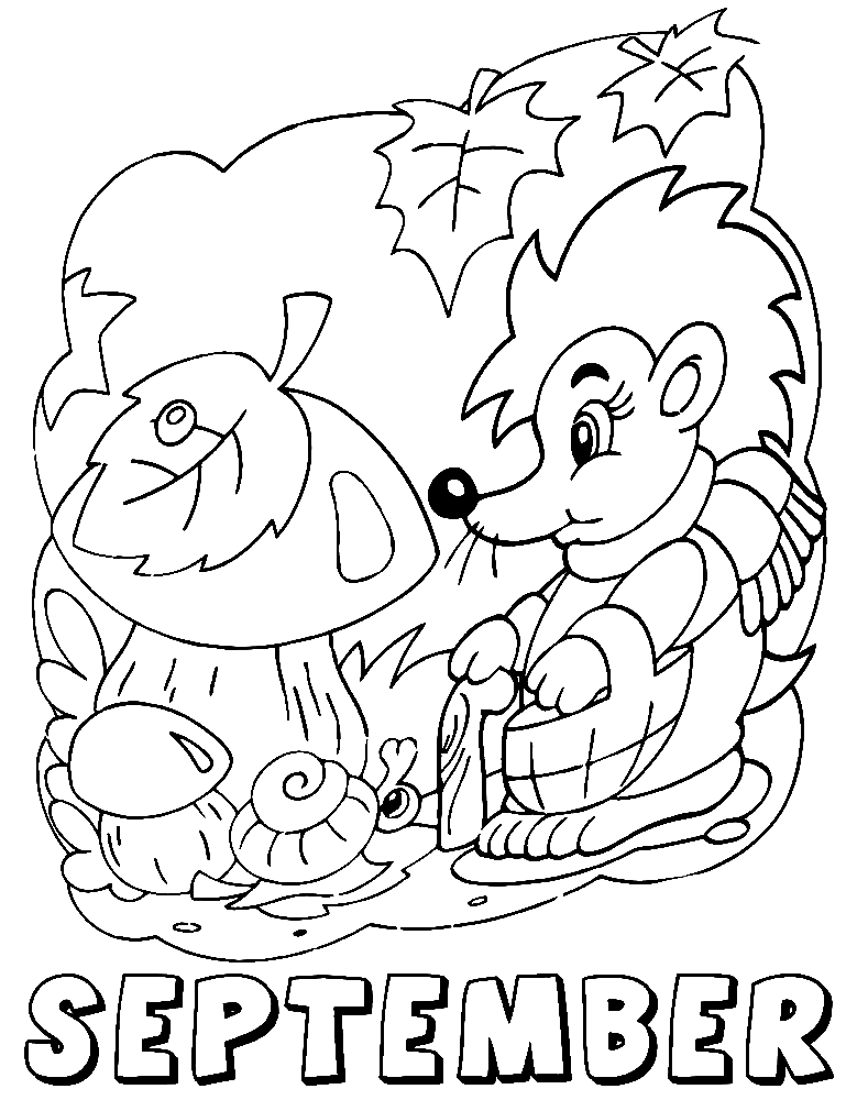 September coloring pages printable for free download