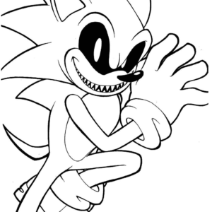 Desenho e Imagem Sonic EXE Prontidão para Colorir e Imprimir Grátis para  Adultos e Crianças 