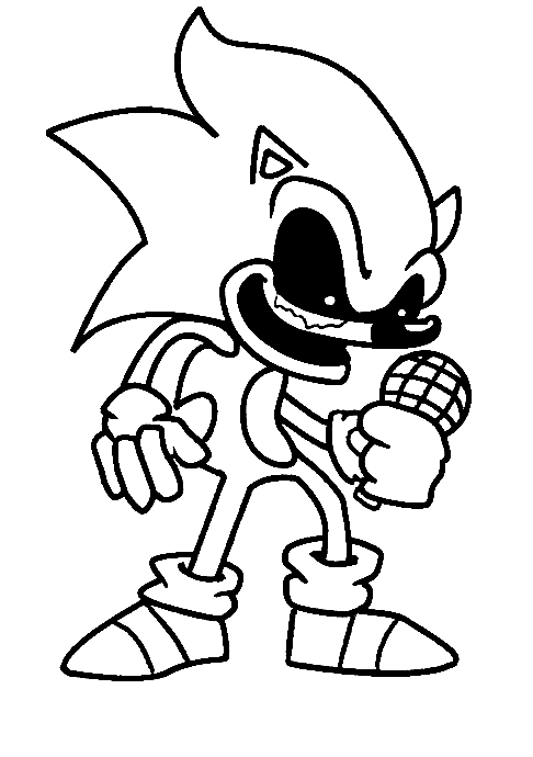 Sonic Exe Tails Coloring Pages.  Free coloring pictures, Coloring pages,  Sonic