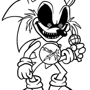 Tails Exe NFT coloring page - Coloring pages 🎨