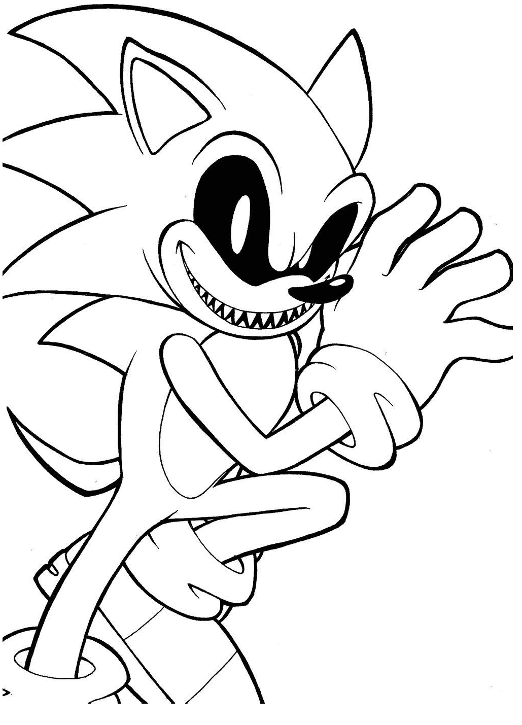 Sonic Exe Coloring Pages - Coloring Pages For Kids And Adults in 2023   Coloring pages, Free printable coloring pages, Free printable coloring