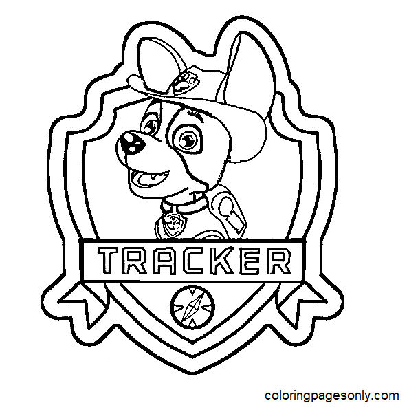 Tracker Paw Patrol Coloring Pages Printable for Free Download