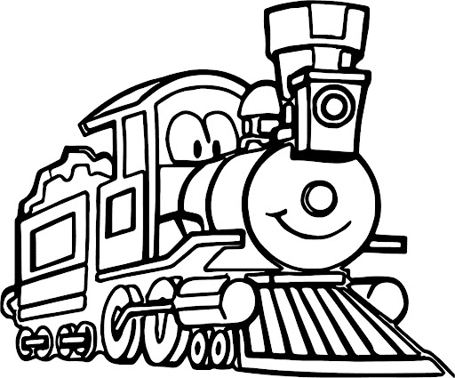 Train Coloring Pages Printable for Free Download