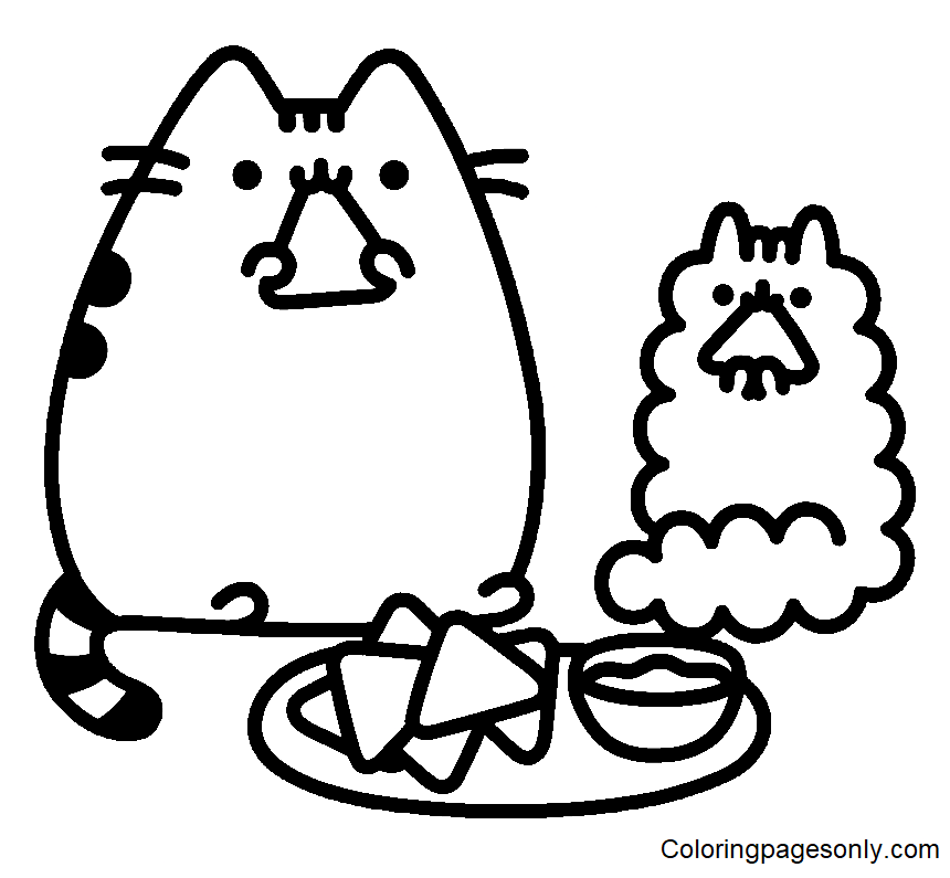 Cute Coloring Pages Pusheen  Pusheen coloring pages, Puppy coloring pages,  Mermaid coloring pages