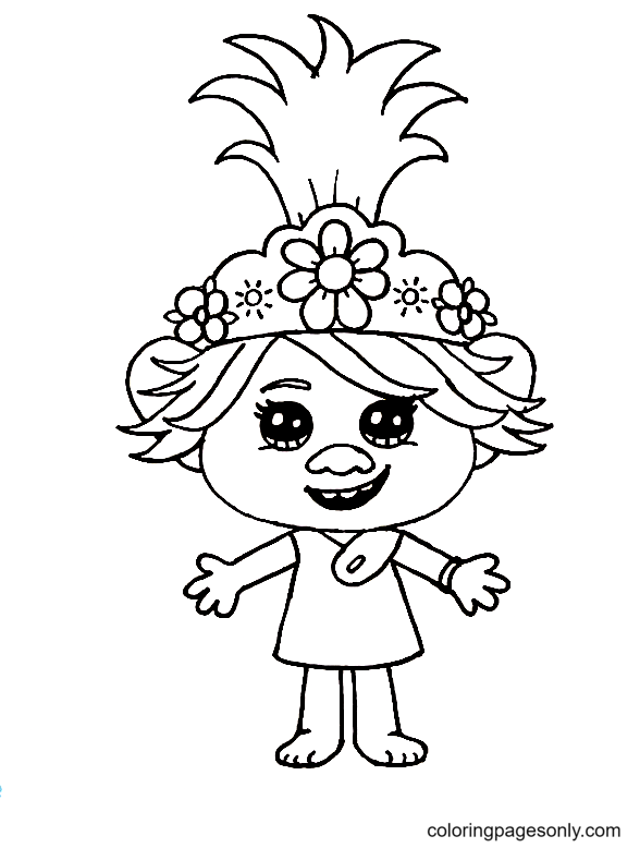 Perfect Poppy Flower coloring page - Download, Print or Color