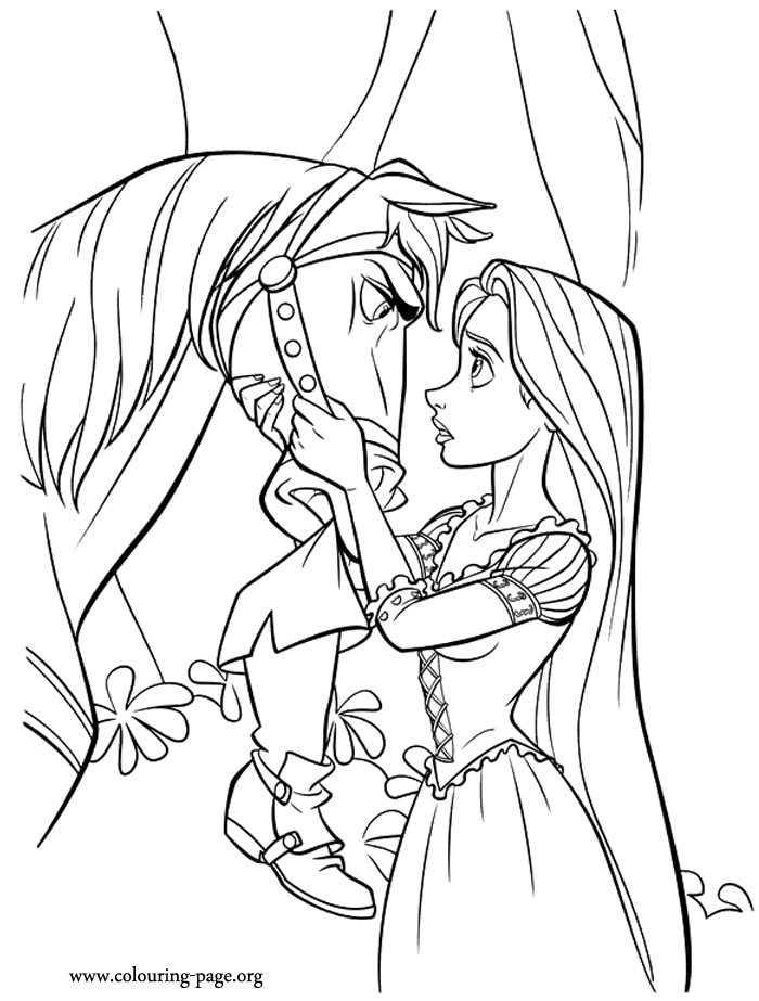 rapunzel baby coloring pages