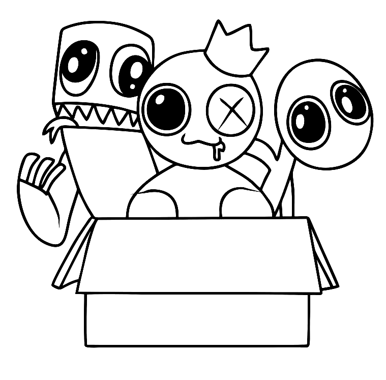 Rainbow Friends Coloring Pages