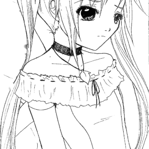 Anime Girl coloring pages