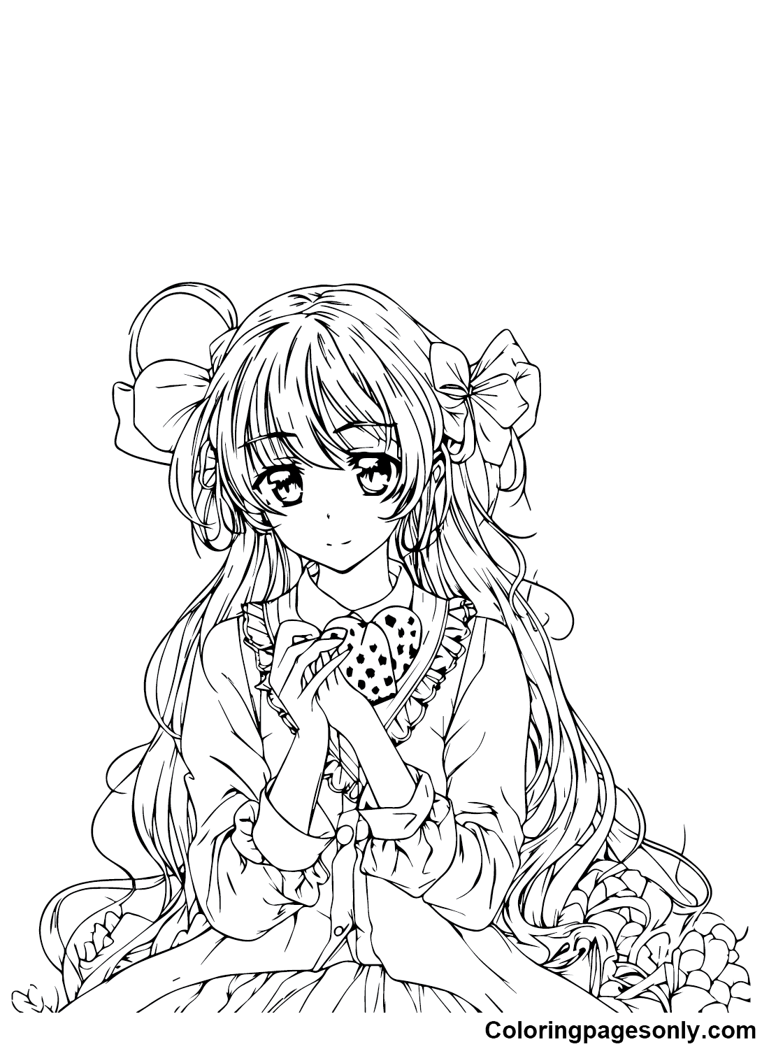 Anime Coloring Page Images  Free Download on Freepik