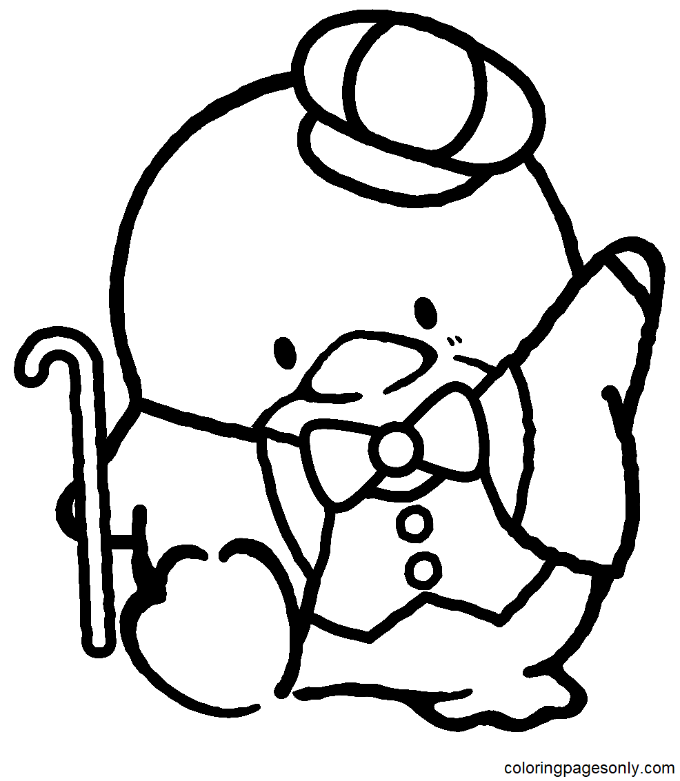 Tuxedo sam coloring pages