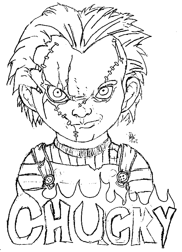 Desenhos de Chucky para colorir e Imprimir - Pintar Grátis Online