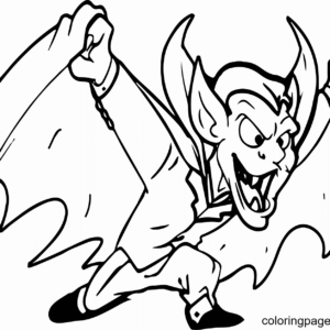 Halloween Scary Vampire coloring page