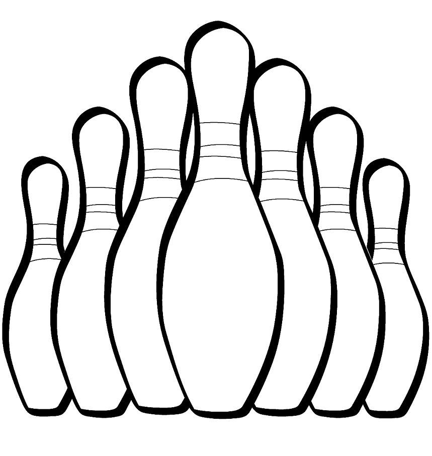 Bowling Coloring Pages Printable for Free Download