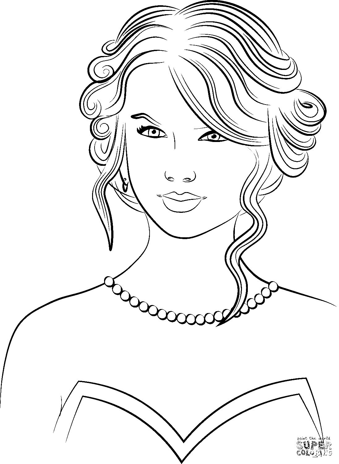 Taylor Swift Coloring Pages Printable for Free Download