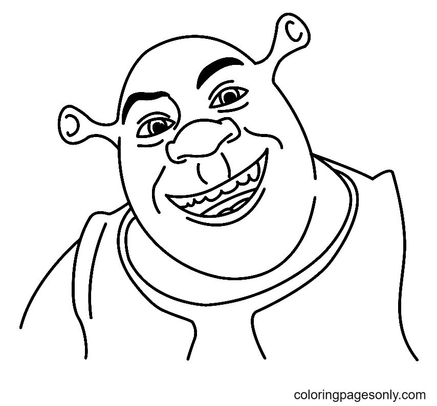 Shrek Coloring Pages Printable for Free Download