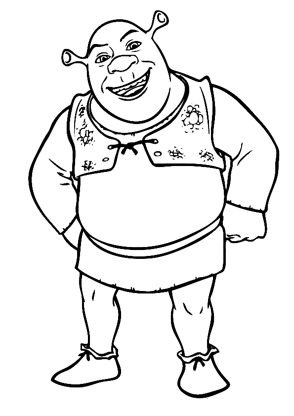 Shrek Coloring Pages Printable for Free Download