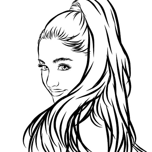 Ariana Grande Colouring In