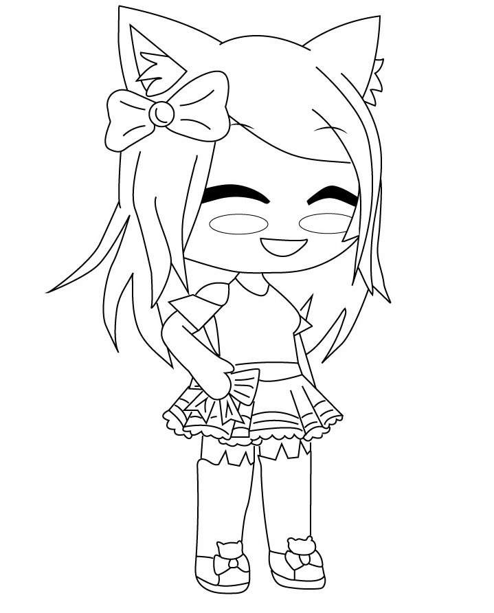 gacha life coloring pages 6 – Having fun with children