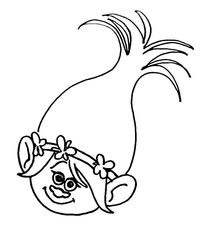 Princess Poppy from Trolls Coloring Page  Poppy coloring page, Disney  princess coloring pages, Princess coloring pages