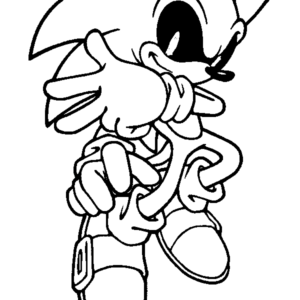 Sonic Exe Coloring Pages Printable for Free Download