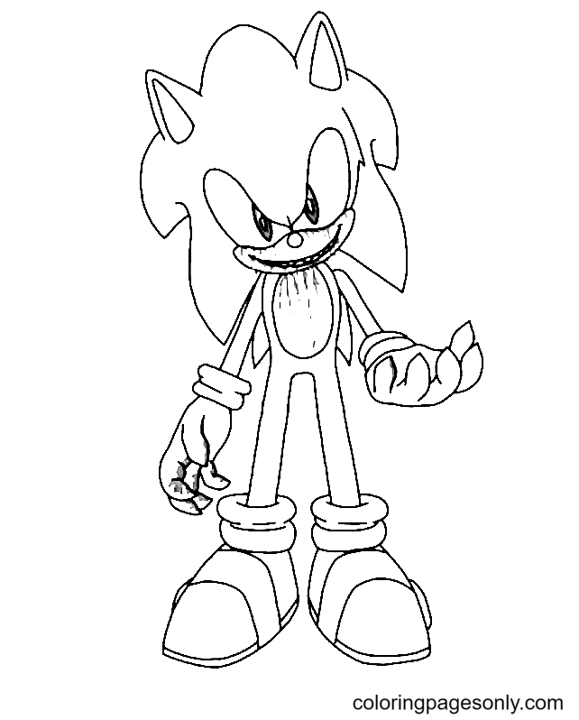 Sonic Exe Coloring Pages - Coloring Pages For Kids And Adults in 2023   Coloring pages, Free printable coloring pages, Free printable coloring