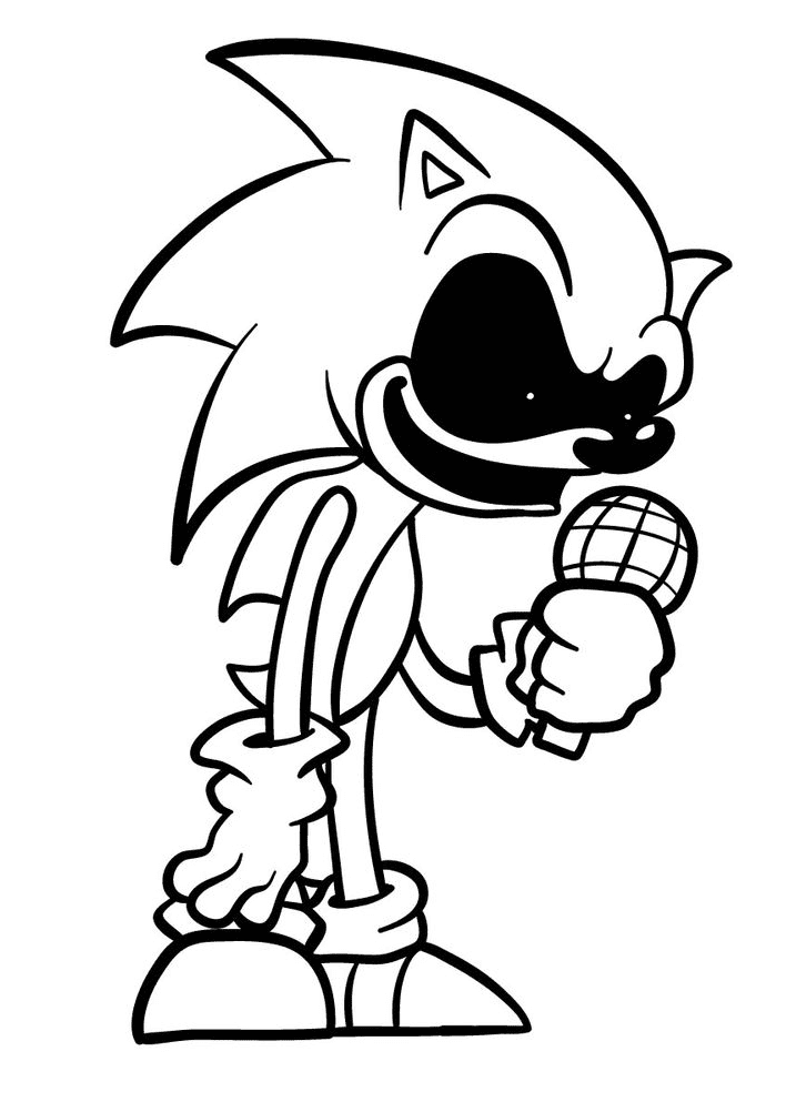 Sonic Exe Tails Coloring Pages.  Free coloring pictures, Coloring pages,  Sonic