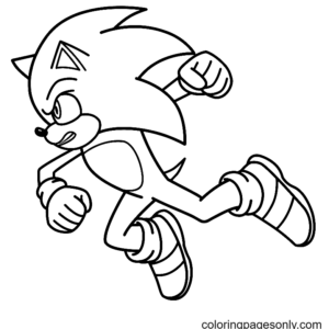 Desenhos de Sonic 2 O filme para Colorir em 2023