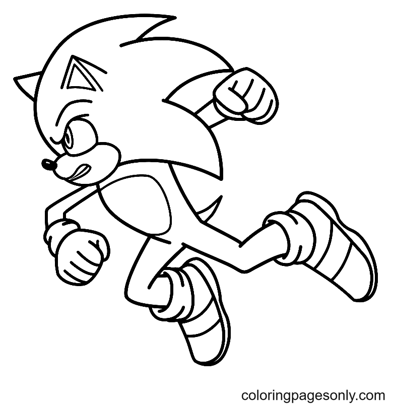 Sonic Coloring Pages Printable for Free Download