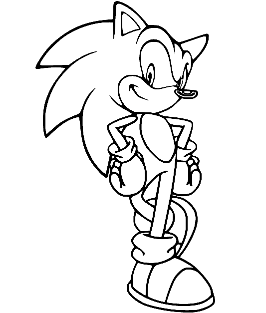 Brand New Sonic The Hedgehog Coloring Pages  Hedgehog colors, Coloring  pages, Valentine coloring pages